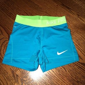 Blue/green Nike running shorts sz XS 🏃‍♀️
